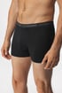 2 PACK zwarte boxershorts met lang pijpje UOMO 2pack2384Black_box_05