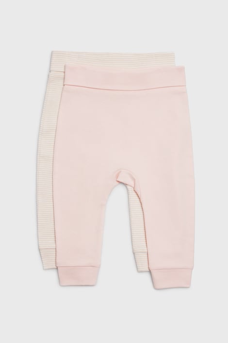 2 PACK pantaloni bebeluși Basic - roz