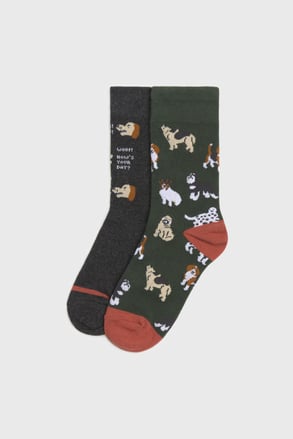 2 PACK chlapeckých ponožek Dog lover
