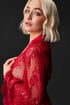 Erotický župan Allover Lace Isabella II krátký 300603_zup_05