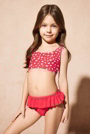 Costum de baie două piese pentru fete Heart I