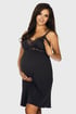 Spalna srajca za nosečnice in dojenje Adele Black 3059Mama_kos_01