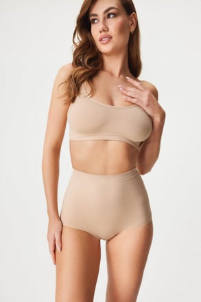 Класически бикини Flexi с висока талия безшеевни