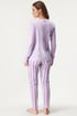 Dolga pižama Glicine 3172_pyz_02 - svetlo-vijoličasta