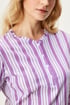 Kratka bombažna spalna srajca Glicine 3174_kos_04 - svetlo-vijoličasta