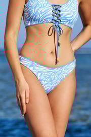 Slip costum de baie Maaji Blue Bell Danzel, cu două fețe