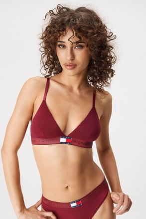 Σουτιέν Tommy Hilfiger Heritage Triangle Bralette με αφαιρούμενα μαξιλαράκια βαμβακερό