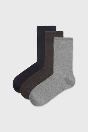 3er-PACK Baumwollsocken Monaq hoch