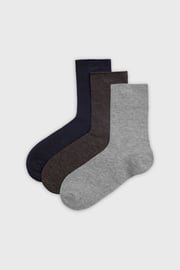 3PACK katoenen sokken Monaq II hoog