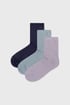 3PACK Γυναικείες κάλτσες Pieces Sebby 3P17114641_pon_03