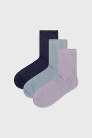 3PACK Damskie skarpetki Pieces Sebby
