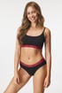 3PACK Klasické kalhotky HUGO Stripe Black 3P50480157_kal_04