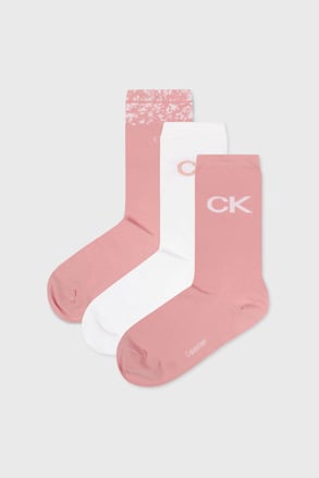 3 PACK dámskych ponožiek Calvin Klein Slider