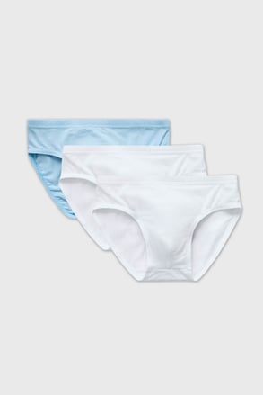 3PACK Chlapecké slipy Bluelight