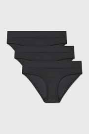 3PACK Klasične hlačke Bamboo Soft z višjim pasom