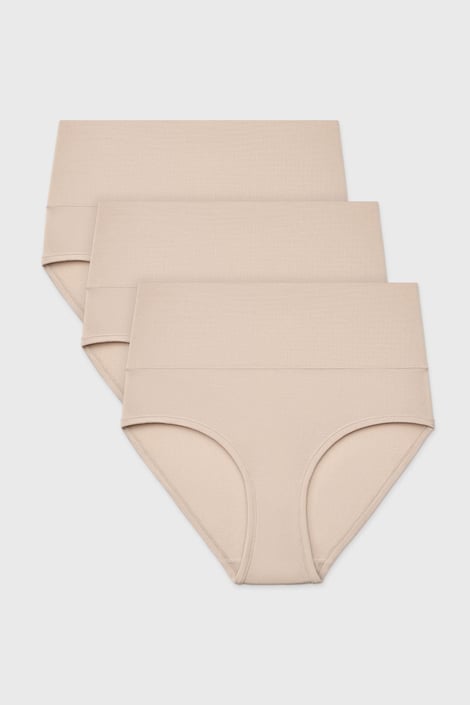 3PACK Klasické kalhotky Bamboo Soft s vysokým pasem