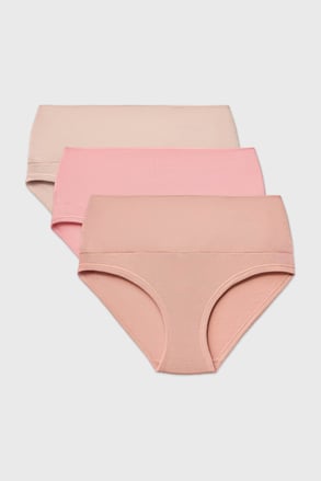3PACK Klasične hlačke Bamboo Mina z visokim pasom 3PACK Klasične hlačke Bamboo Mina z visokim pasom