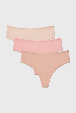 3PACK Bamboo Mina tanga magas derékrésszel 3PACK Bamboo Mina tanga magas derékrésszel