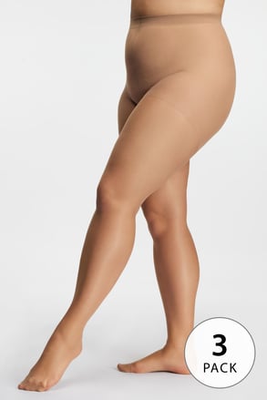 3PACK Hlačne nogavice Plus Size Basic Matt 20 DEN