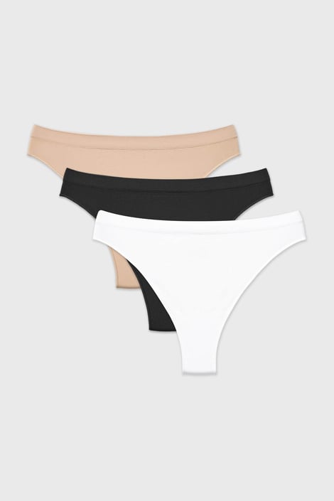 3PACK Klasične brezšivne hlačke Flexi Bikiny