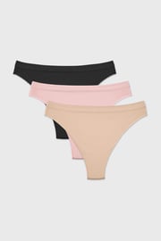 3PACK Klasické kalhotky Flexi Bikiny bezešvé