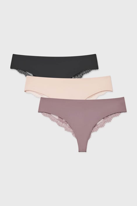 3PACK chilot brazilian Simple Lace