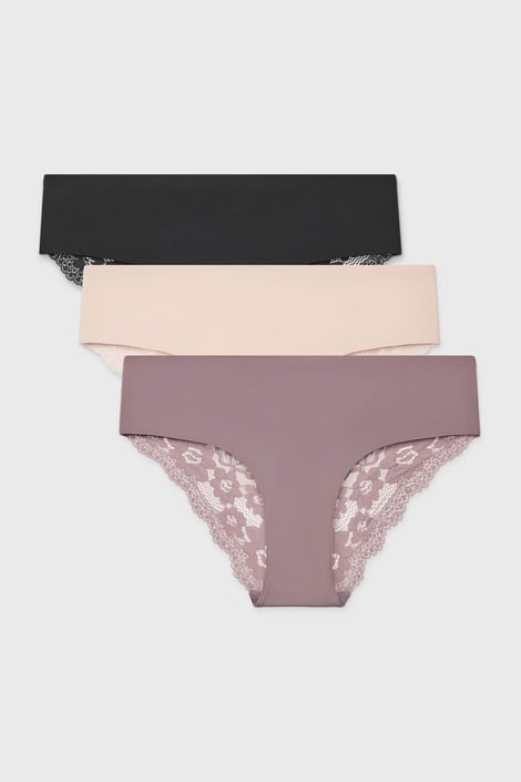 3PACK Majtki hipstery Simple Lace II