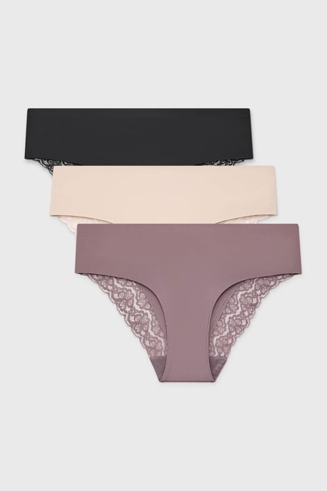 3PACK Majtki hipstery Simple Lace