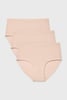 3PACK Klasické kalhotky Pure se zvýšeným pasem bavlněné