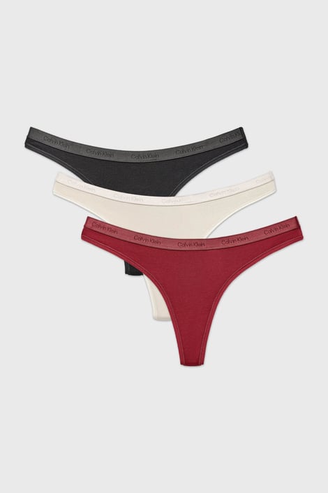 3PACK Calvin Klein Modern Holiday pamut tanga 3PACK Calvin Klein Modern Holiday pamut tanga
