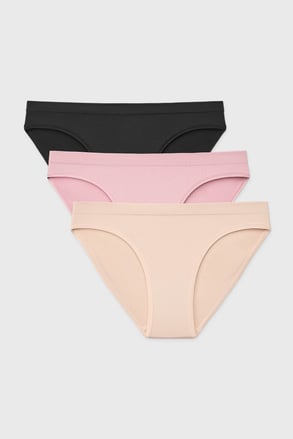 3PACK Bikiny kalhotky RIB