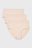 3PACK Klasické kalhotky Simple se zvýšeným pasem