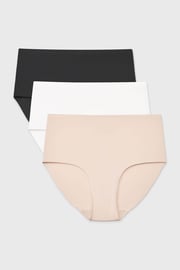 3PACK класически бикини Simple с по-висока талия