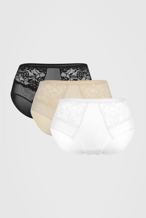 3PACK chilot clasic cu talie înalta Evelyn