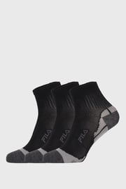 3 PACK черни чорапи FILA Multisport