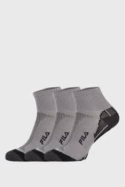 3 PACK šedých ponožek FILA Multisport