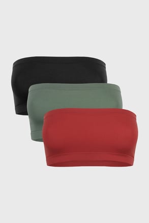 3 PACK bh’s Bandeau naadloos