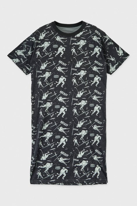 Bawełniana męska koszula nocna Hockey