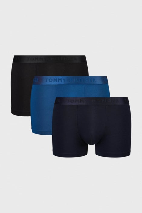 3PACK Tommy Hilfiger Sustainable boxeralsók fekete-kék