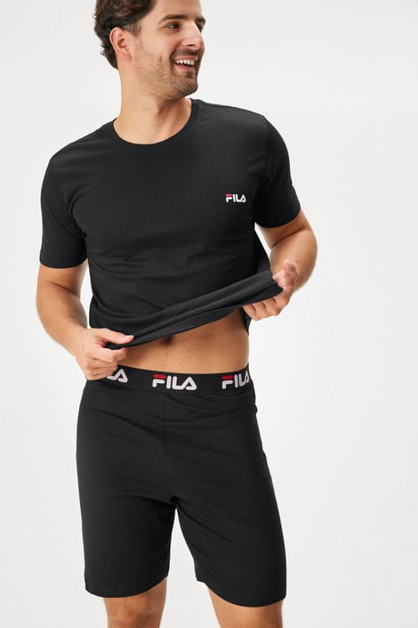 Pijama de bumbac pentru bărbați FILA Arian cu pantaloni scurți