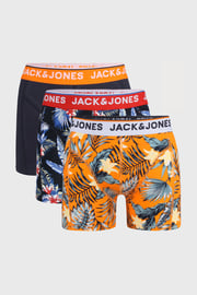 3 PACK boxerek JACK AND JONES Tropical flowers