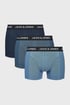 3 PACK Boxerky JACK AND JONES Solid 3p12240254_box_12 - modrá