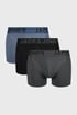 3PACK Boxerky JACK AND JONES Shade 3p12250607_box_01 - čierno-modrá