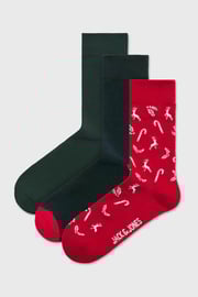 3PACK Skarpetki JACK AND JONES JACCane wysokie 3PACK Skarpetki JACK AND JONES JACCane wysokie