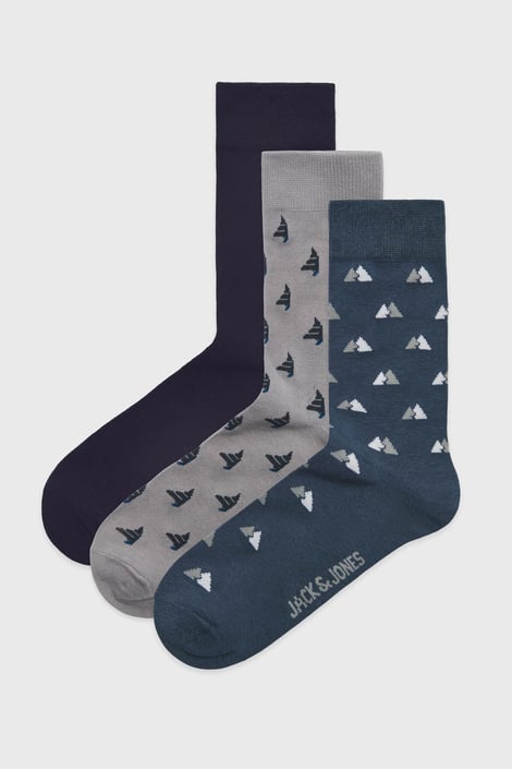 3PACK Ponožky JACK AND JONES JACTate vysoké 3PACK Ponožky JACK AND JONES JACTate vysoké