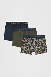 3 PACK chlapeckých boxerek name it Forest night