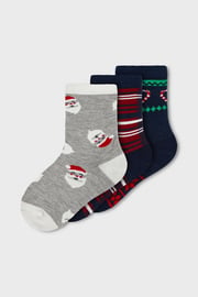 3 PACK παιδικές κάλτσες name it Santa