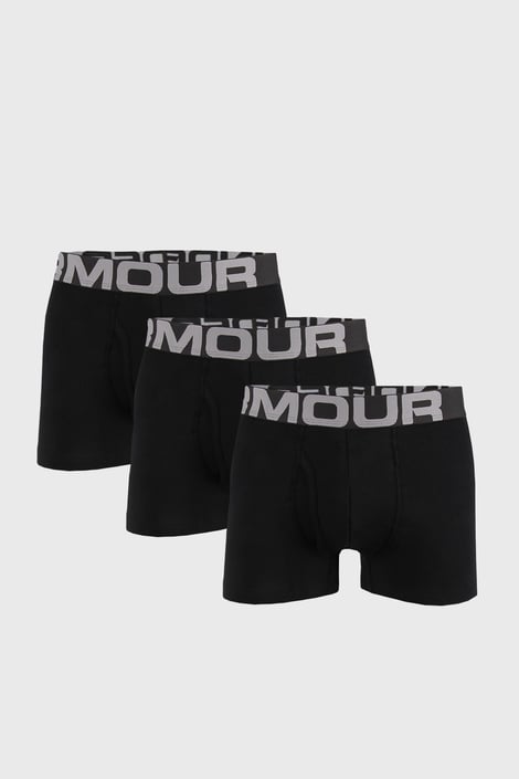 3 PACK crnih bokserica Under Armour Cotton