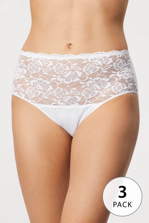 3PACK Majtki klasyczne Alina z wysokim stanem 3PACK Majtki klasyczne Alina z wysokim stanem