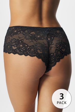 3PACK Francuske gaćice ONLY Chloe Lace